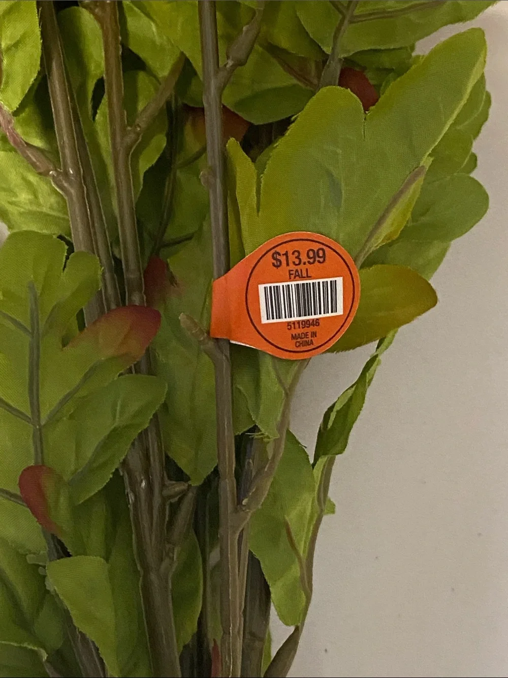 NWT Faux Mum Bouquet, 12+ Stems of Orange, Red and Yellow Chrysanthemums